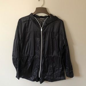 Eddie Bauer Black Windbreaker Zip-Up Jacket - Women’s Large